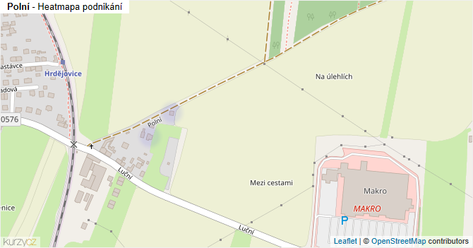 Polní - mapa podnikání