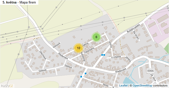 5. května - mapa firem