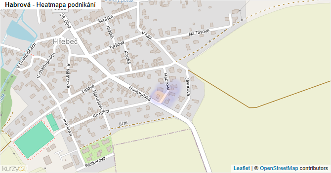 Habrová - mapa podnikání