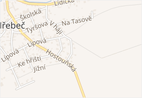 Javorová v obci Hřebeč - mapa ulice
