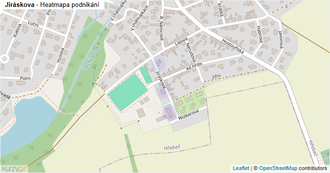 Jiráskova - mapa podnikání