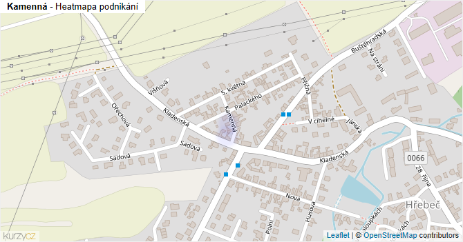 Kamenná - mapa podnikání