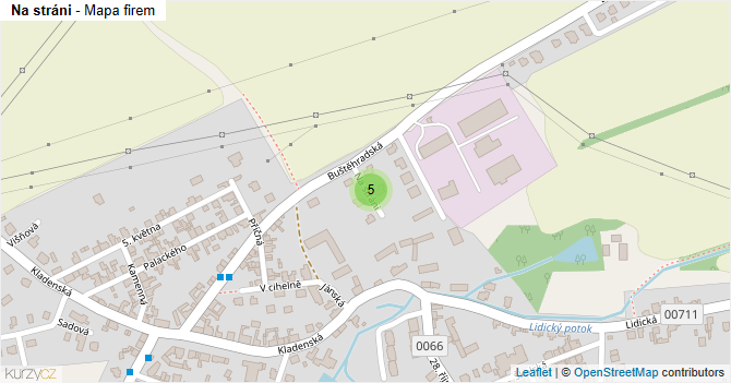 Na stráni - mapa firem