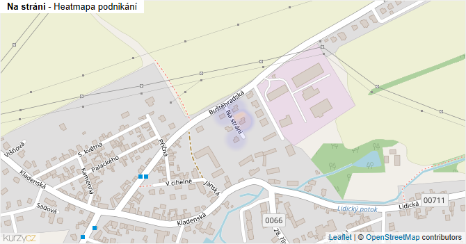 Na stráni - mapa podnikání