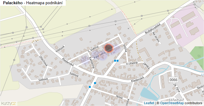 Palackého - mapa podnikání