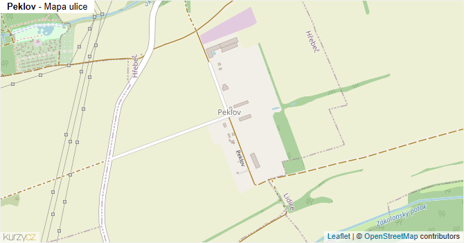 Peklov - mapa ulice