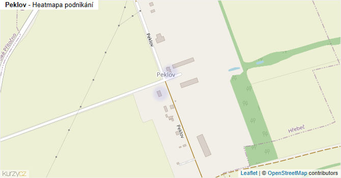 Peklov - mapa podnikání