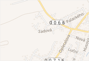 Sadová v obci Hřebeč - mapa ulice