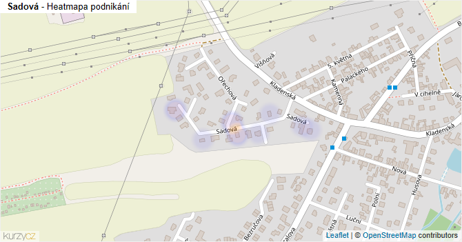 Sadová - mapa podnikání