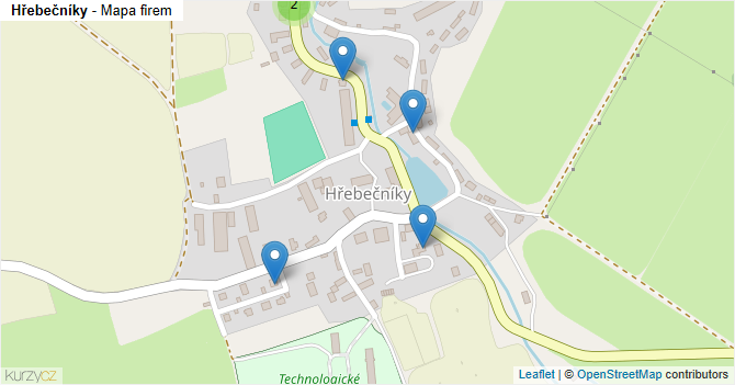 Hřebečníky - mapa firem