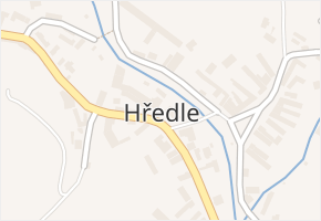 Hředle v obci Hředle - mapa části obce