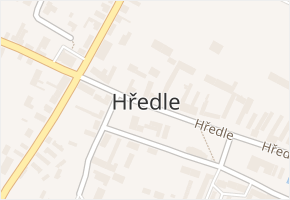 Hředle v obci Hředle - mapa části obce