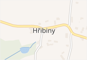 Hřibiny v obci Hřibiny-Ledská - mapa části obce