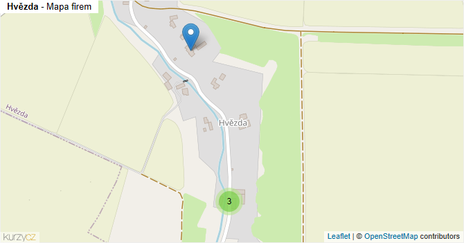 Hvězda - mapa firem