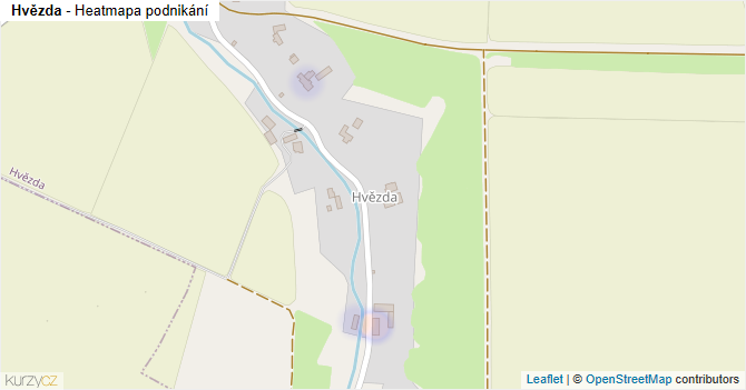 Hvězda - mapa podnikání