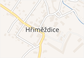 Hřiměždice v obci Hřiměždice - mapa části obce