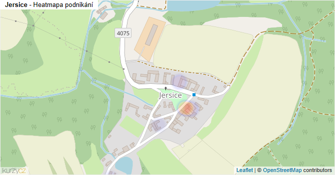Jersice - mapa podnikání