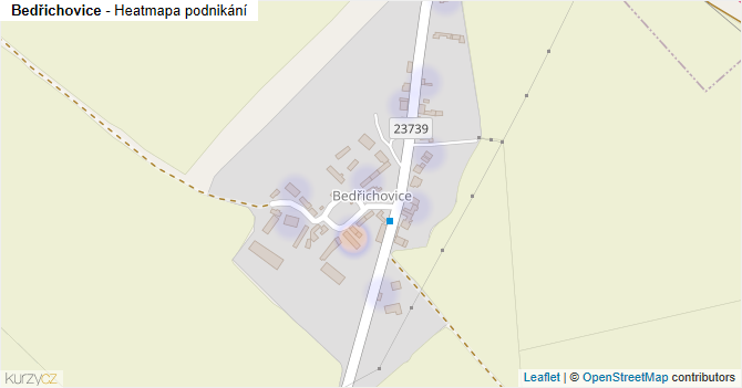 Bedřichovice - mapa podnikání