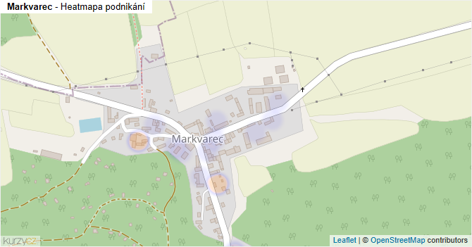 Markvarec - mapa podnikání