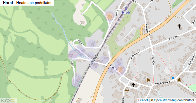 Horní - mapa podnikání