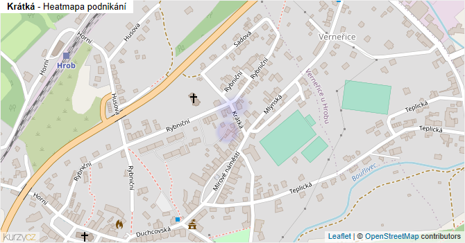 Krátká - mapa podnikání