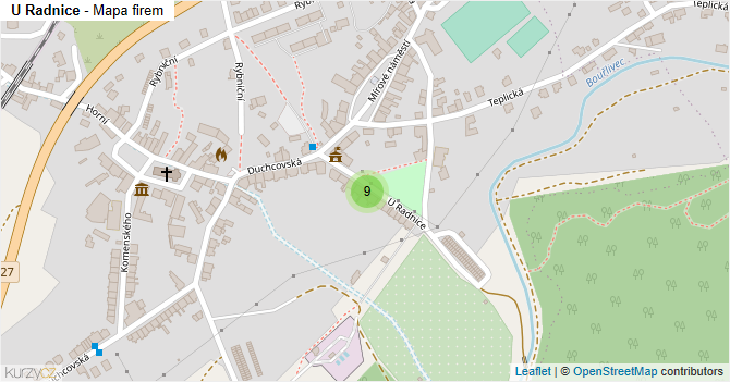U Radnice - mapa firem
