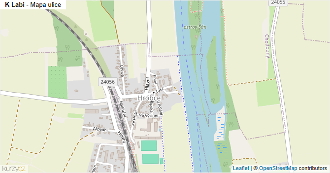 K Labi - mapa ulice