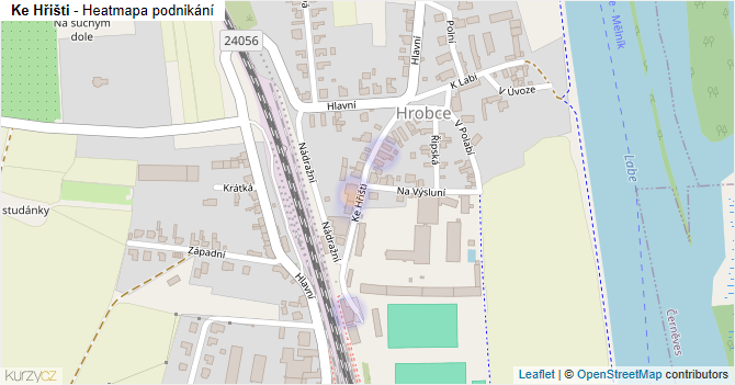 Ke Hřišti - mapa podnikání