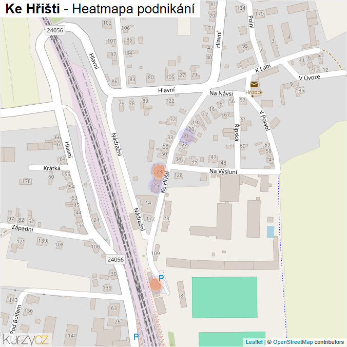 Mapa Ke Hřišti - Firmy v ulici.