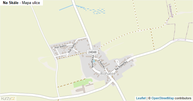 Na Skále - mapa ulice