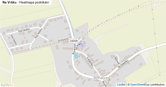Na Vršku - mapa podnikání