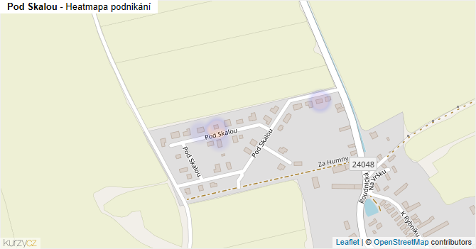 Pod Skalou - mapa podnikání