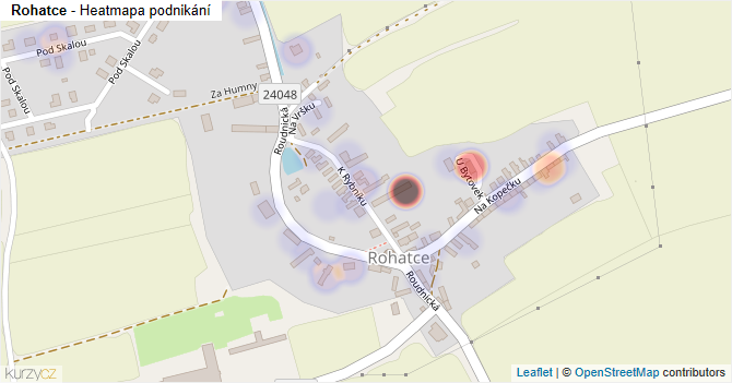 Rohatce - mapa podnikání