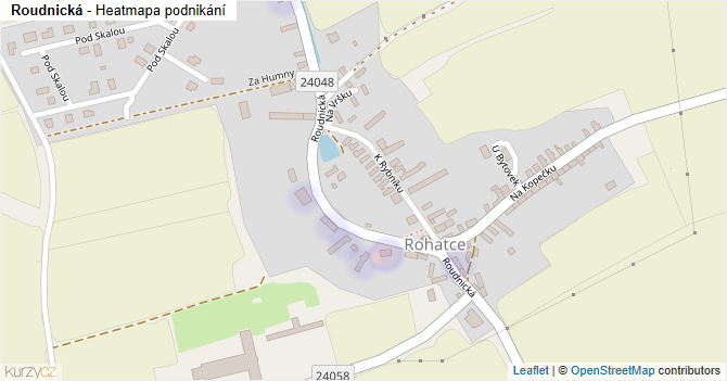 Roudnická - mapa podnikání