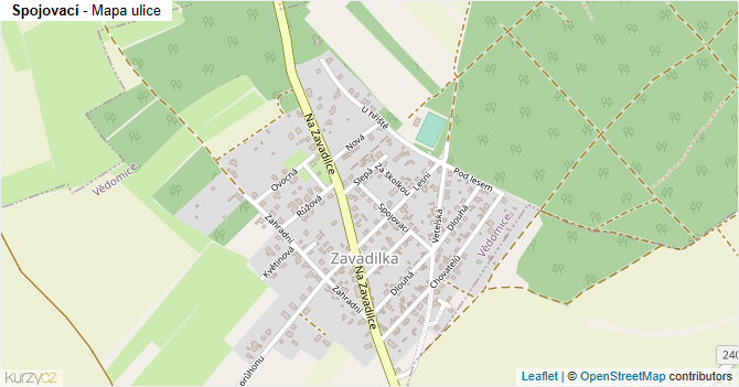 Spojovací - mapa ulice