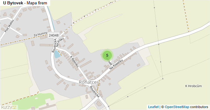 U Bytovek - mapa firem