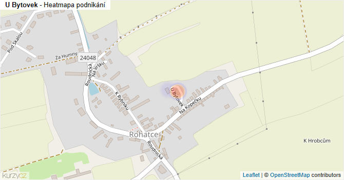 U Bytovek - mapa podnikání
