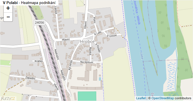 V Polabí - mapa podnikání