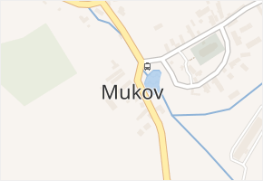 Mukov v obci Hrobčice - mapa části obce