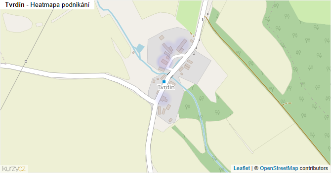 Tvrdín - mapa podnikání
