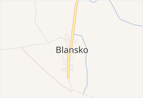 Blansko v obci Hrochův Týnec - mapa části obce