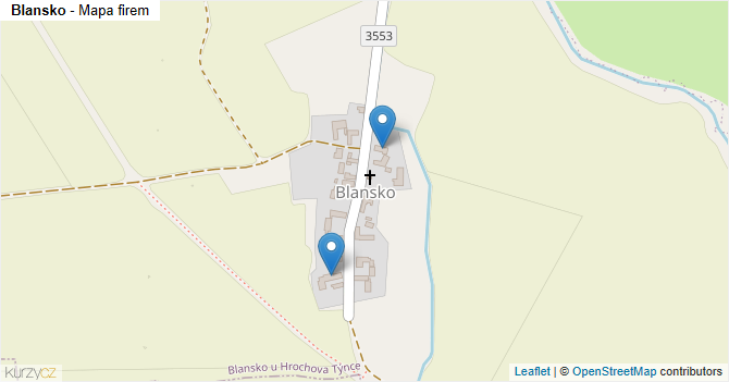 Blansko - mapa firem