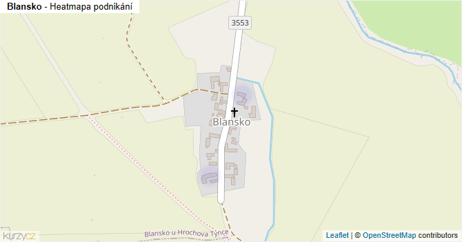 Blansko - mapa podnikání