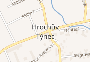 Hrochův Týnec v obci Hrochův Týnec - mapa části obce