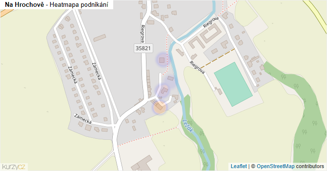 Na Hrochově - mapa podnikání