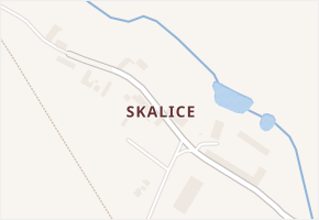 Skalice v obci Hrochův Týnec - mapa části obce