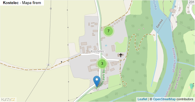 Kostelec - mapa firem