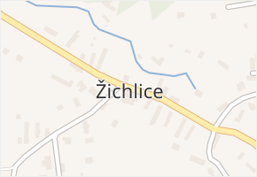 Žichlice v obci Hromnice - mapa části obce