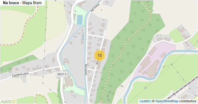 Na louce - mapa firem