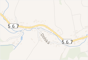 Na rovince v obci Hronov - mapa ulice